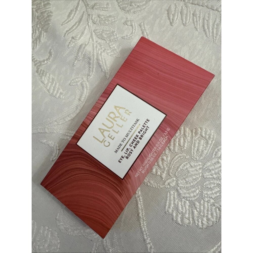 Laura Geller Made to Multitask Eye Lip Cheek Palette Rosy and Bright NEW
